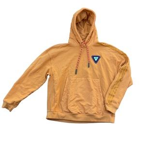 Ivy Park Adidas Originals Orange Trail Pullover Hoodie HR2340 Sz L